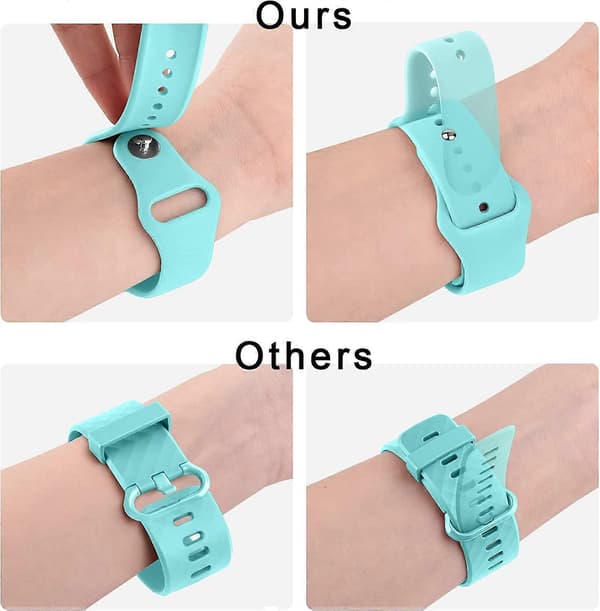 [LCS] Remme til Fitbit Versa 2 Remme, Klassisk Silikone Justerbar Erstatningsrem til Fitbit Versa 2/Fitbit Versa Lite/Fitbit Versa Color 5