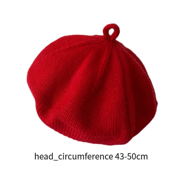 [LCS] Baby Fransk Baret Hat til 5 - 30 Måneder Kunstner Hat til Piger Drenge Rejse Ferie Red