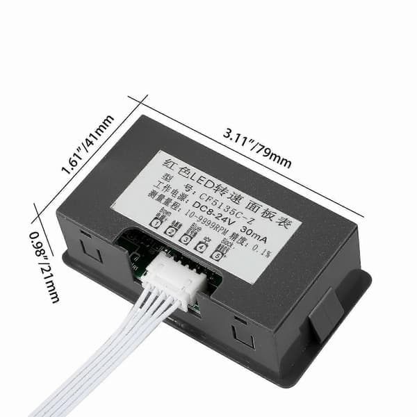 [LCS]4 Digital LED turteller o/min hastighetsmåler + Hall nærhetsbrytersensor NPN