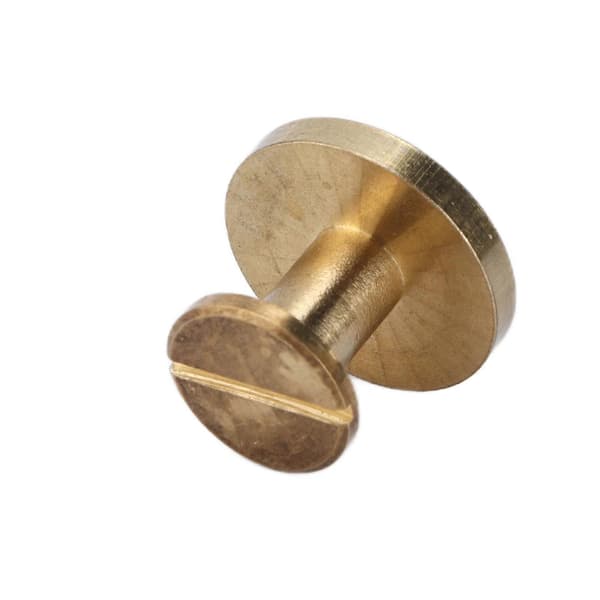 10 sett messingbokbindingsskruer 13x18mm DIY hovedboknagler