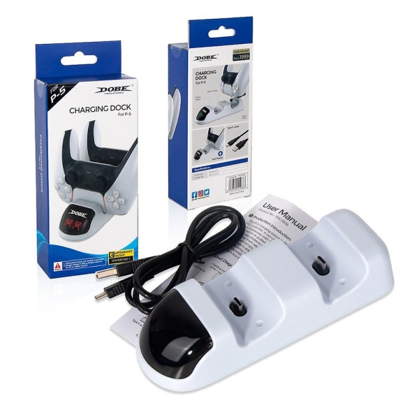 2020 Ps5 Controller Joypad Joystick Håndtag Usb Oplader Dobbelt Usb Hurtig Opladnings Dockingstation Til Playstation 5