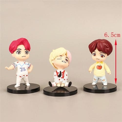 [LCS] Set med 7 figurer BTS Bangtan Boys 6,5 cm