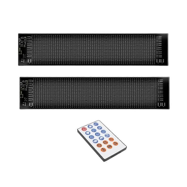 [LCS]2 STK LED Øyne Frontrute Lastebil Bil Displaypanel LED Lysende Skilt LED Glødende Øyne for Vind As Shown