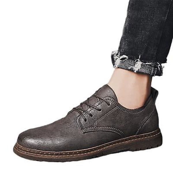 Små Lædersko Casual Trendy Herresko khaki increased 41