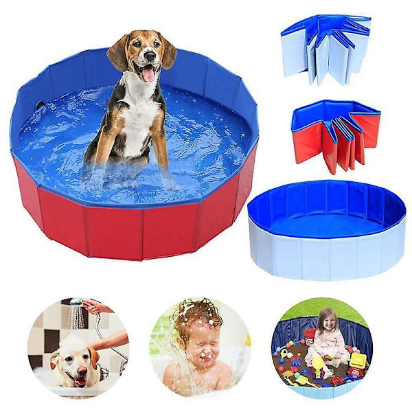 Hundpooler Barnpool Husdjur Simbadkar Utomhus Hopfällbart Badkar