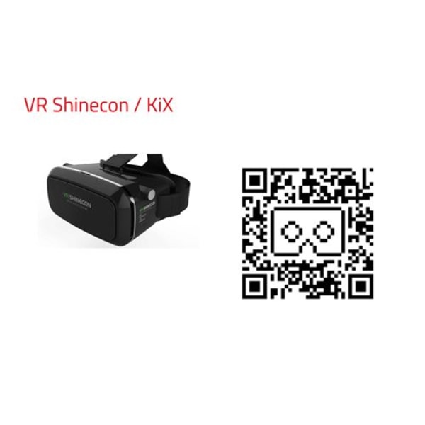 VR-headset för IPHONE X Smartphone Virtual Reality Bezel Games