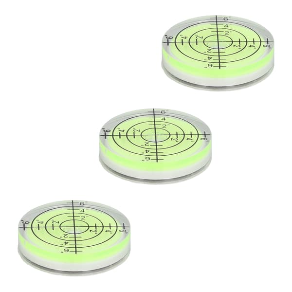 [LCS] 3 st. Mini Bullseye Vattenpass 32mm Hög Precision Horisontell Libell