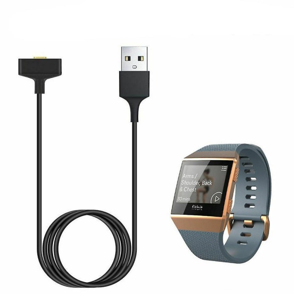 Erstatningslader for Fitbit Ionic Klokke USB Ladekabel Ledning Tilbehør