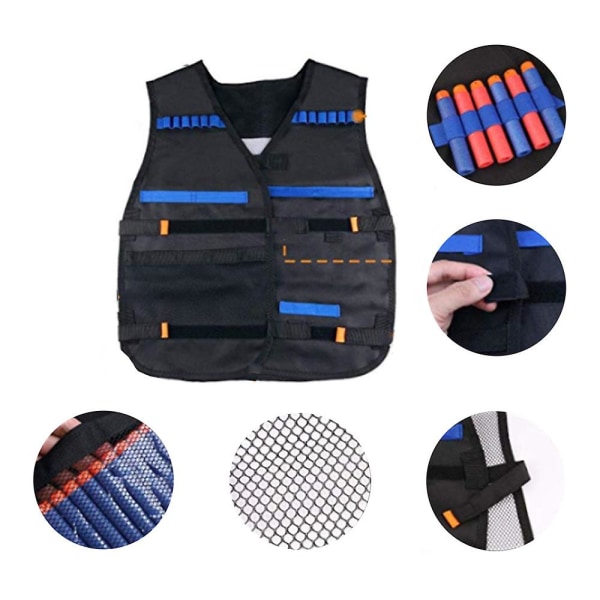 Kids Tactical Vest Kit Outdoor Game Tactical Vest Suit för Nerf