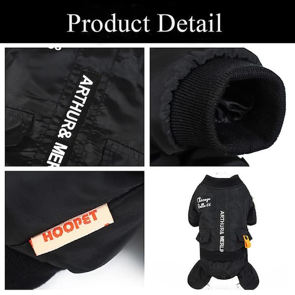 [LCS]Vinterpäls för husdjur Kläder Kompatibel med hundar Vinterkläder Varma hundkläder 4XL