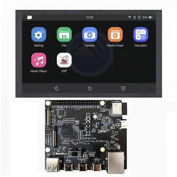 ESP32-P4X-Function-EV-Board Udviklingskort Kit ESP32P4 SoC Chip AIoT Udviklingskort Multimedie Evalueringstavle Black