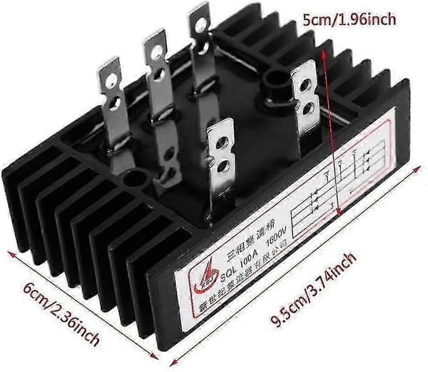 [LCS]AC til DC Diode Brorettetang SQL100A 1600V Trefase Diode Brorettetang