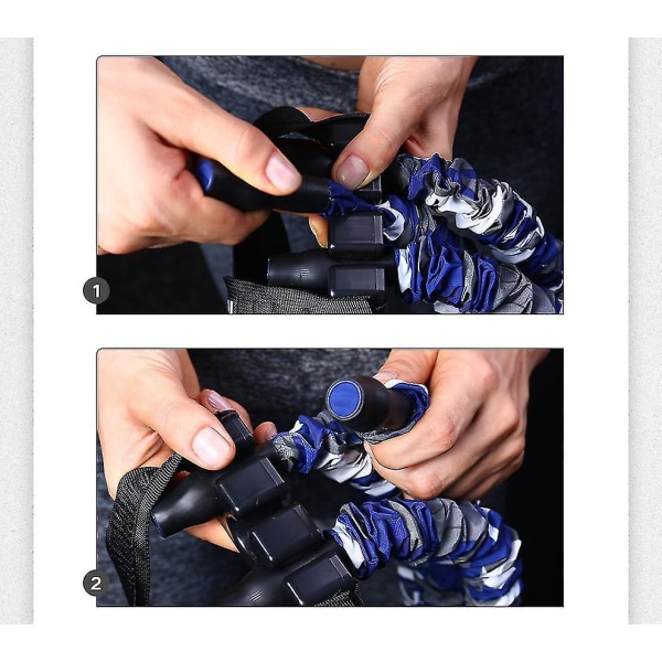 Push-up Assistent Vægtbærende Bænkpres Elastisk Bånd Modstand blue