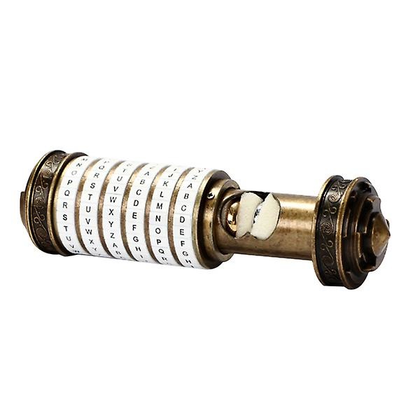 Da Vinci Kombinationslås, Metall Cryptex Set Vit & Bronsfärg
