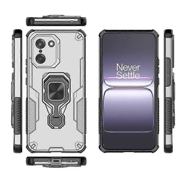 [LCS]För OnePlus Nord CE5 5G Telefonfodral PC TPU Baksida Stöd med Härdat Glas Grey