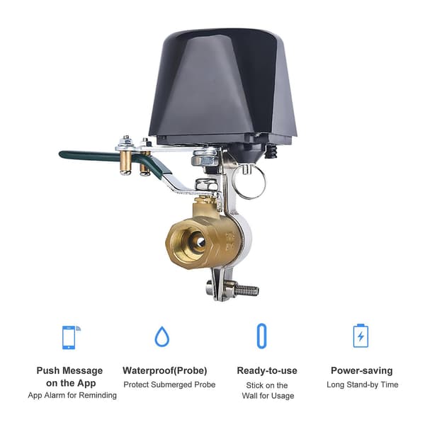[LCS] WiFi Smart Vandventil med Timer Vand Automatisk Afspærringsventil Controller Hjemmeautomatisering Vandafspærring