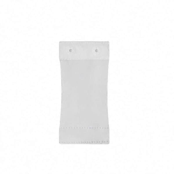 Shapewear-forlenger med 2 rader kroker, bomullsforlengelse, knappforlenger White