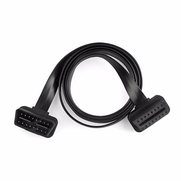 Obd2 Förlängningssladd 60cm 16pin Elm327 Hane Till Förlängningskabel Obd 2 Bil Diagnostisk Kabelkontakt Adapter