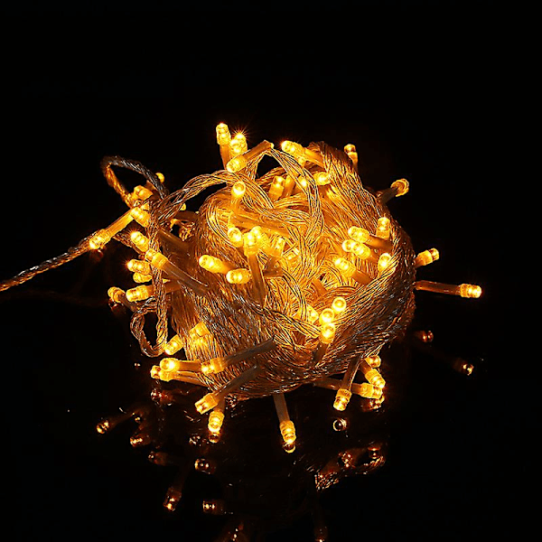 Gypsophila Lyskæder Julelys Bryllupslyskæder Feriedekoration Yellow 100M-800LED