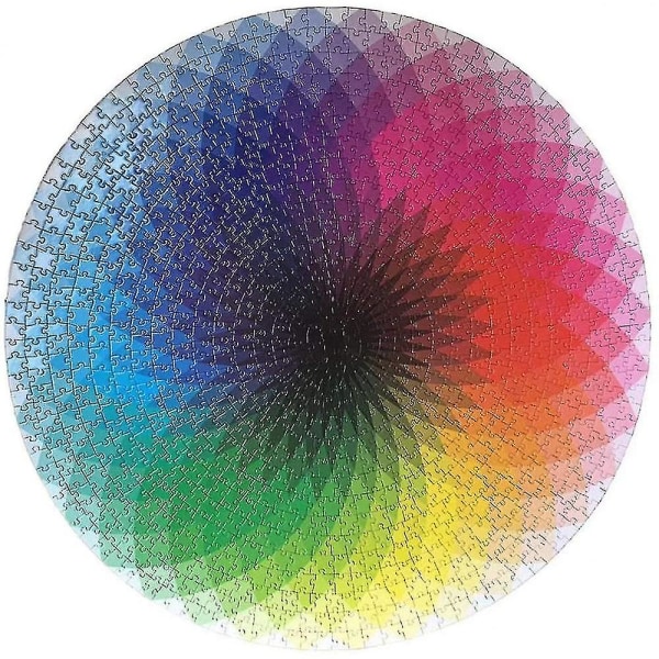 Runt Gradient Färg Regnbågspussel 1000 Bitar För Vuxna