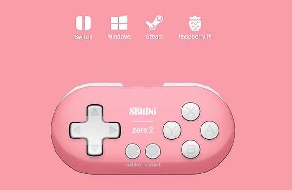 [LCS]8bitdo Zero Mini-kontroller bærbar Bluetooth hvit trådløs Ga