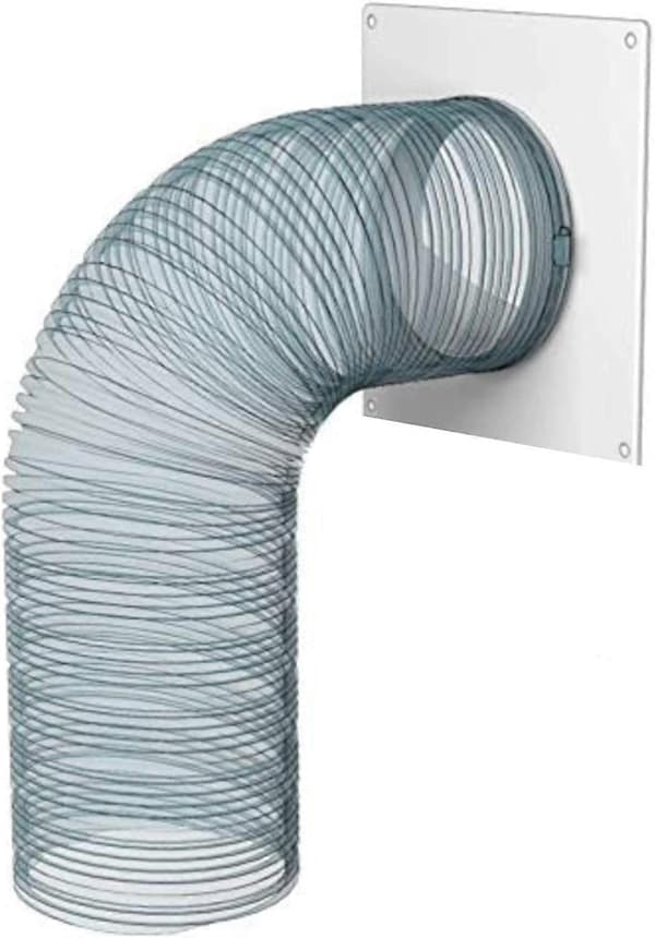 150 mm kanalforbindelsesflens, rett rørflens i plast for varme- og kjøleventilasjonssystem (15 cm)