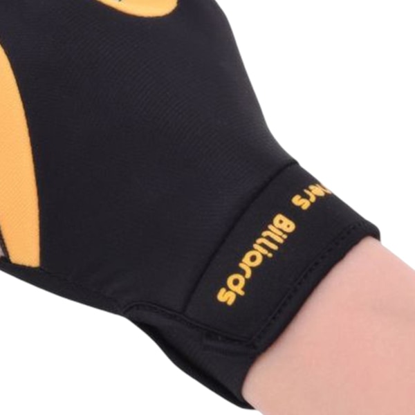 1/2/3 Vänsterhands Snooker Biljardhandske Gåva Tillverkad av Elastisk Gul Svart 1 Pc Yellow Black