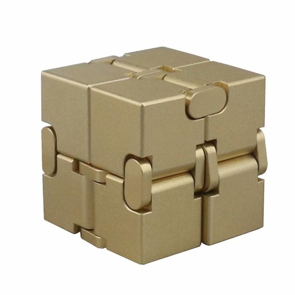 Aluminiumlegering Infinity Cube Fidget Toy Hand Killing Time Fidget Spinner Prime Infinite Cube för vuxna och barn
