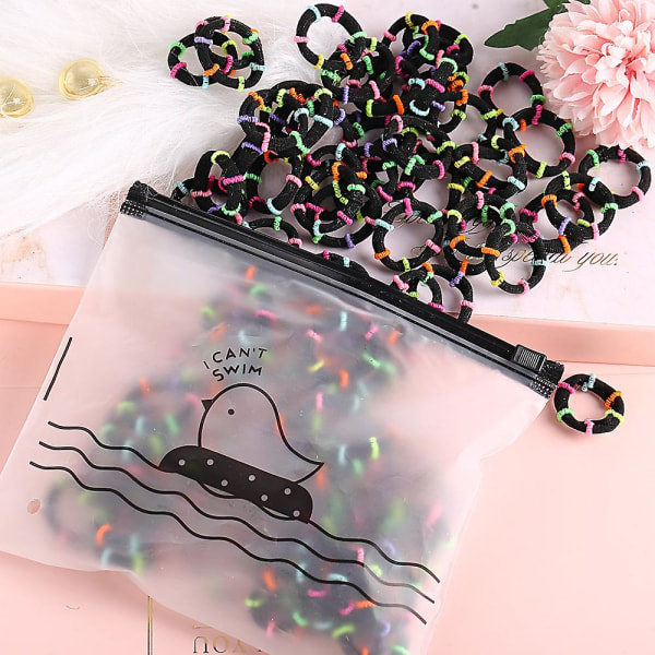 100 stycken Hårgummiband Håraccessoarer Hårband Hårspännen Black