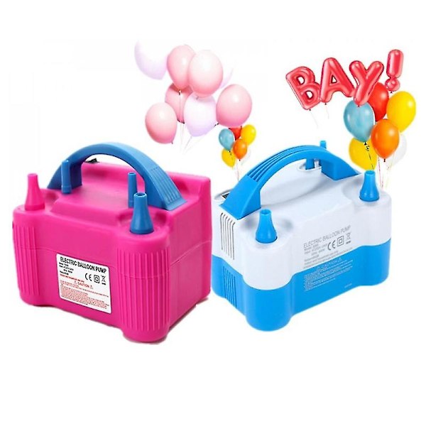 Elektrisk Ballongpump Dubbel Munstycke Ballongblåsare Pump För Fest 7 Color Balloon 200Pcs