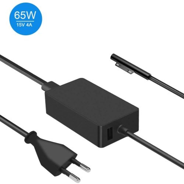 aifulo Strømforsyning 65 W Surface Pro Lader 65 W 15 V 4 A Pow