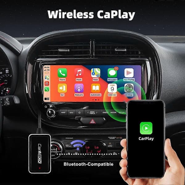 [LCS]EC09-X-C Carplay Android Auto Box 2 i 1 Kablet til Trådløs Kjøretøy Tilkoblingskonverter