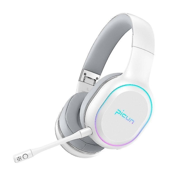 Picun P80-XH Bluetooth -spelheadset, trådlösa hörlurar med dubbla drivrutiner endast för telefon, 3,5 mm kabel