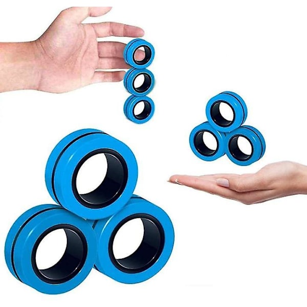 Sormirenkaat Fidget-lelut Blue