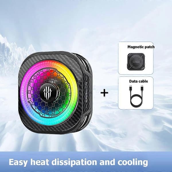 RedMagic Cryo Cooler 8 Pro Magnetisk Telefonkøler Radiator til Gaming, 36W Høj Effekt Varmeafledning Black
