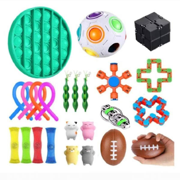 24-pack Sensorisk Leksaksset Antistress Relief Fidget Leksaker