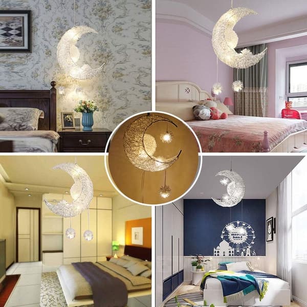 LED-taklampe i aluminium for barnerom (varmhvit)