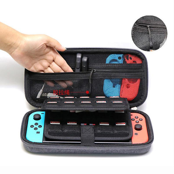 Suojakotelo Nintendo Switch -konsolille ja -tarvikkeille