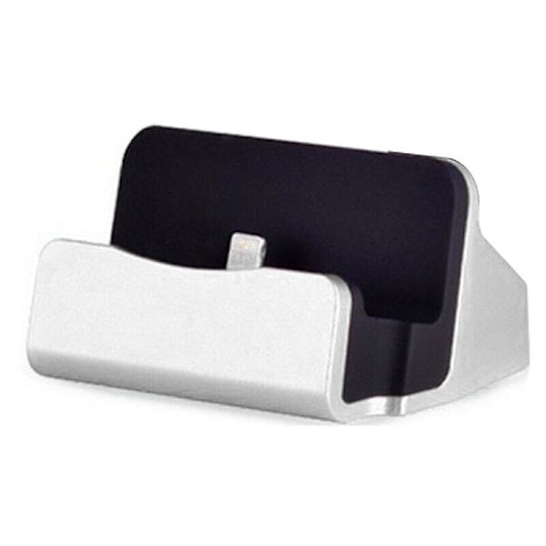(Sølv) Qi Trådløs Lader Hurtiglading Stativ Dock For iPhone 11 12 Pro Max 8 X XS XR