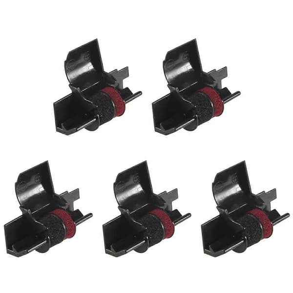 IR-40T (5-pak) Kompatible regnemaskineprinterbånd blækrulle - Sort & Rød black   red