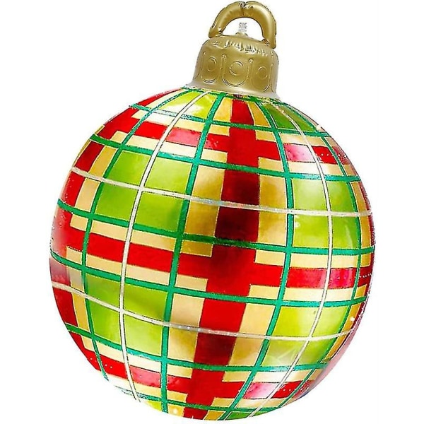 Stor Jul PVC Uppblåsbar Dekorerad Boll, Jul Uppblåsbar Utomhus C
