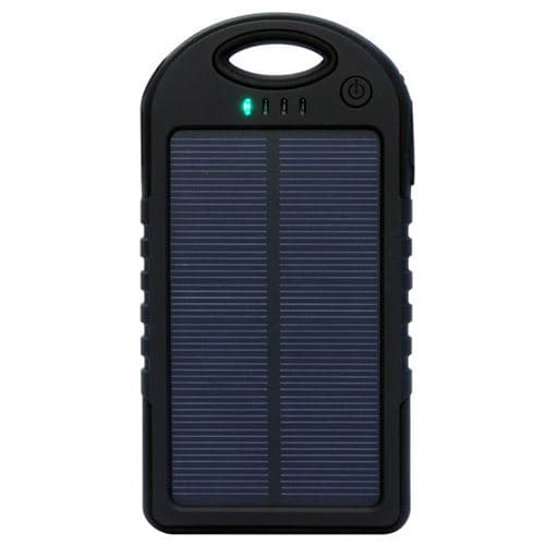 [LCS] Solar backup-lader 5000 mAh Svart vanntett