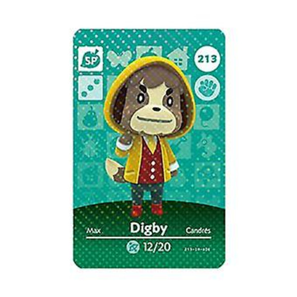 NFC Spillkort for Animal Crossing, ch Amiibo Wii U - 213 Digby