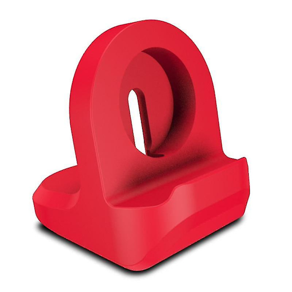 Silikone Oplader Stand Holder Station Til Apple Watch Series Smart Tilbehør red