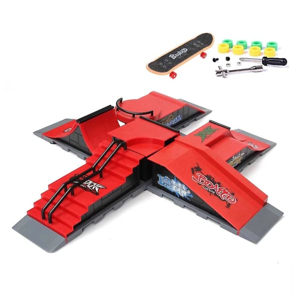 Finger Skateboards Skatepark Rampdelar Deck Sportspel För Barn Style C
