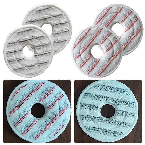 4 stk. Erstatningsmoppekluter for VILEDA Spin & Clean 161822 Vaskbar Mikrofiber Mopp Refill Tilbehør Rengjøringsverktøy Deler