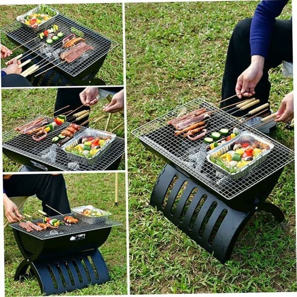 [LCS]45x30 cm BBQ ruostumaton teräsritilä ulkogrillin lisävarusteet
