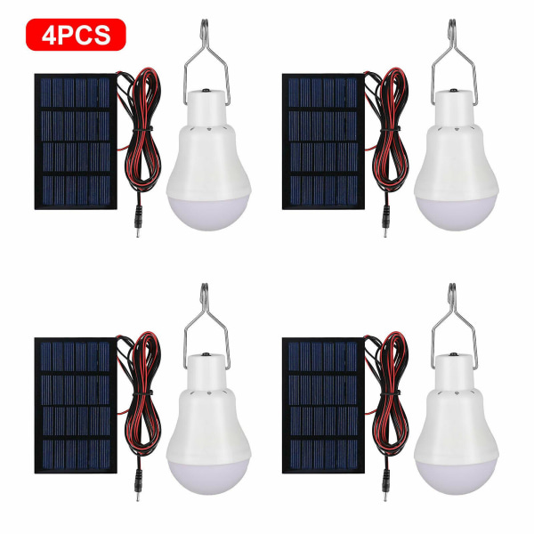 Solcellsdriven Utomhus Campinglampa Tältlampor A 4PCS
