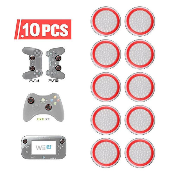 10/4 st Kompatibel med ps5 ps4 självlysande rocker cap silikon cap Kompatibel med x-box s one 360 svamphuvud knapp cap skydd mjukt gummi cap As show7
