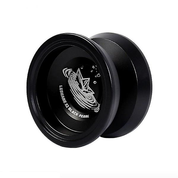 Mimigo Ikke-reagerende Yo-yo, Professionel Metal Yo-yo, Legering Yo-yo Med Handsker Og 5 Snore, Drenge Julegave Sort Grøn Lilla BLACK